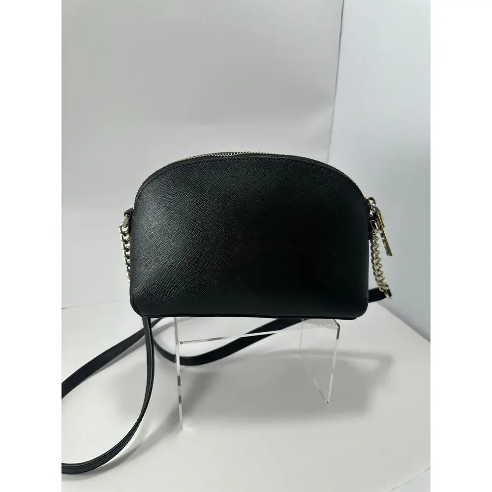 Kate Spade Classic Crossbody M293 Black Saffiano Leather Chain Shoulder Bag
